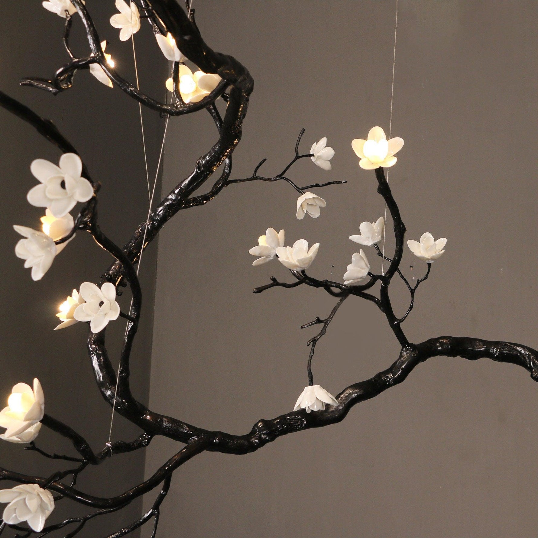 Aurora Chandelier Branch Floral Organic - Lamp Outdoor