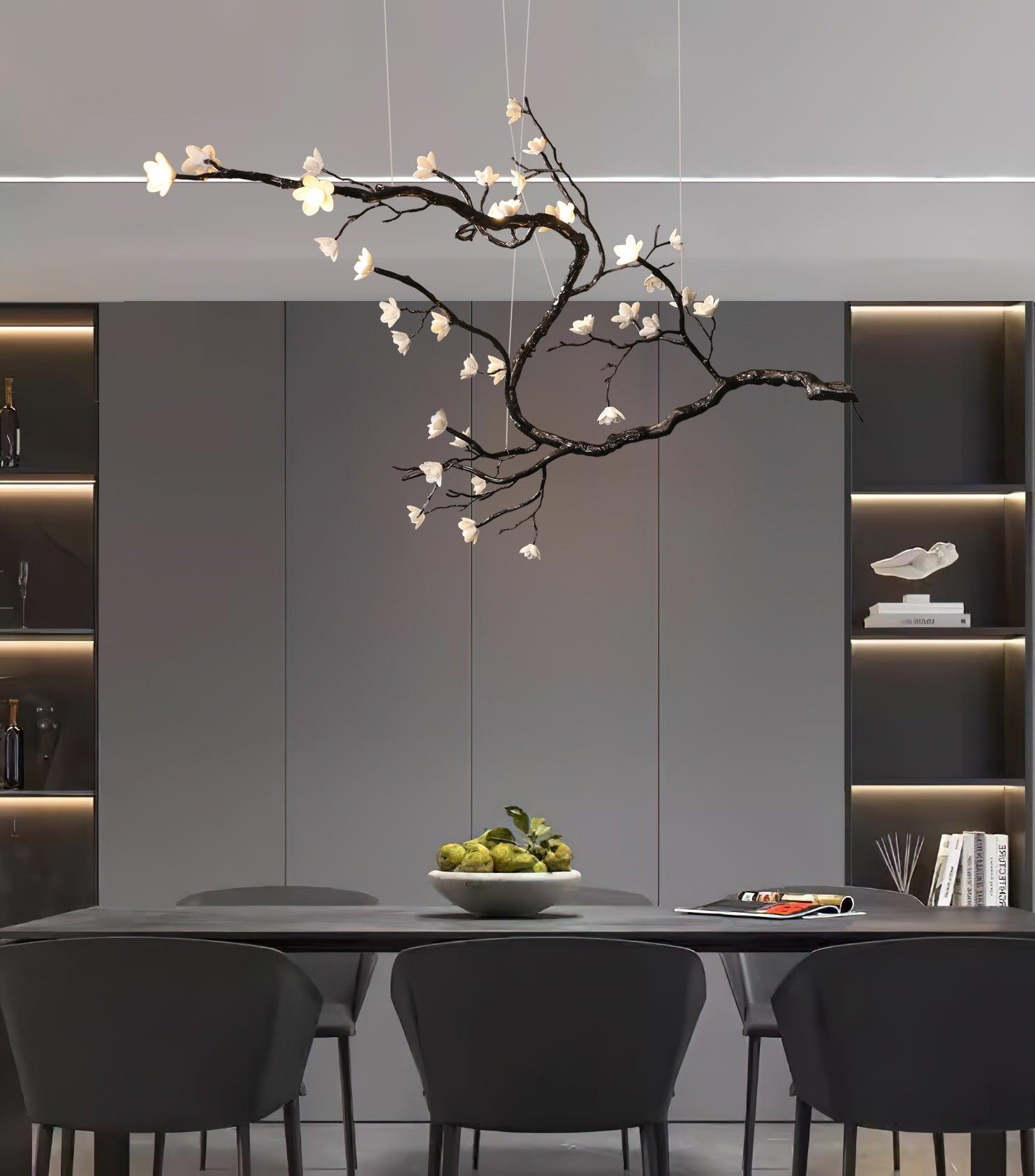 Aurora Chandelier Branch Floral Organic - Lamp Outdoor