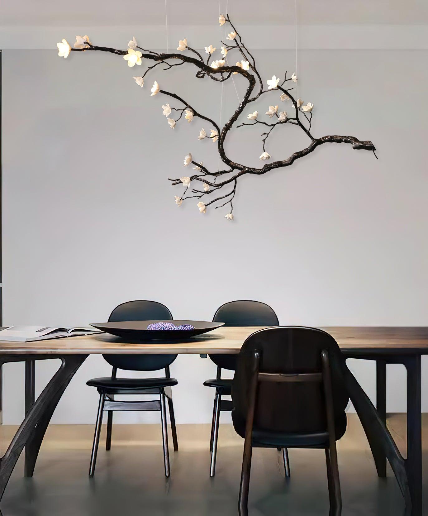 Aurora Chandelier Branch Floral Organic - Lamp Outdoor
