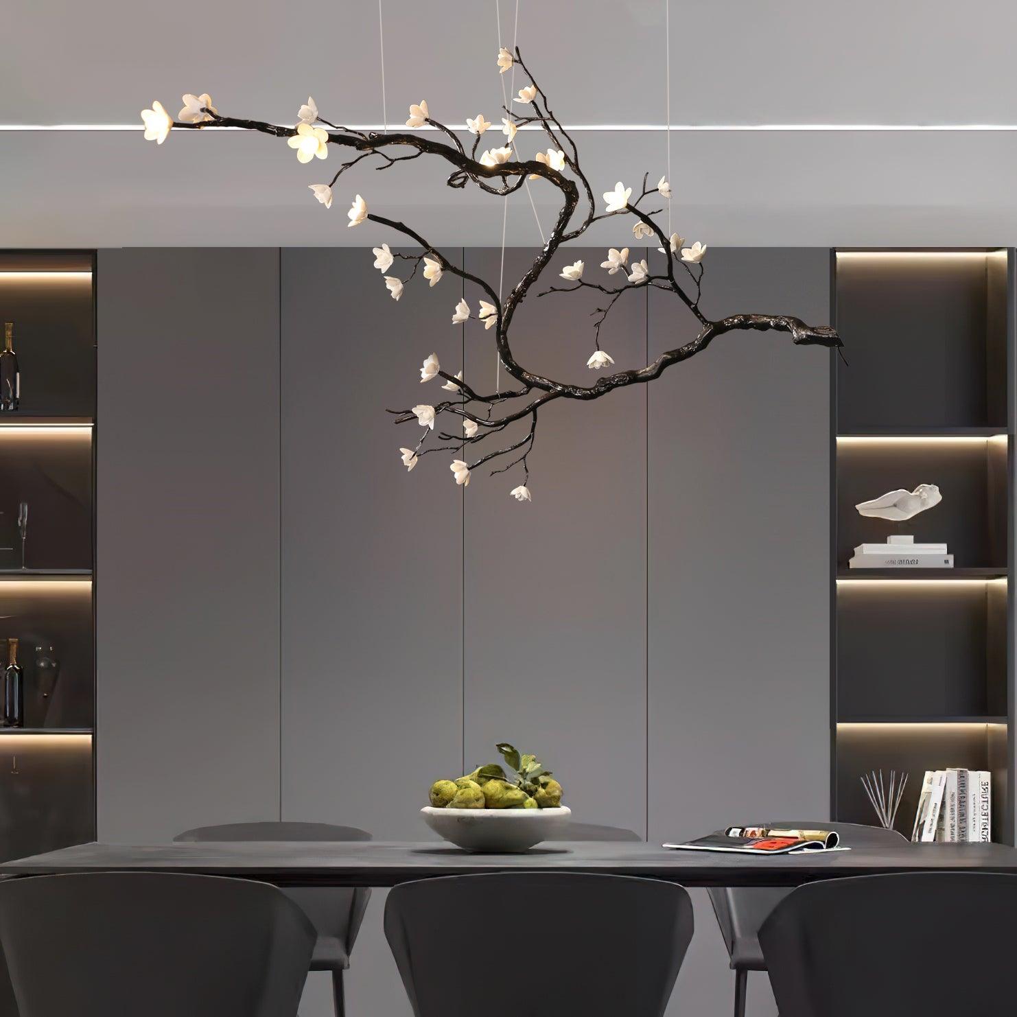 Aurora Chandelier Branch Floral Organic - Lamp Outdoor
