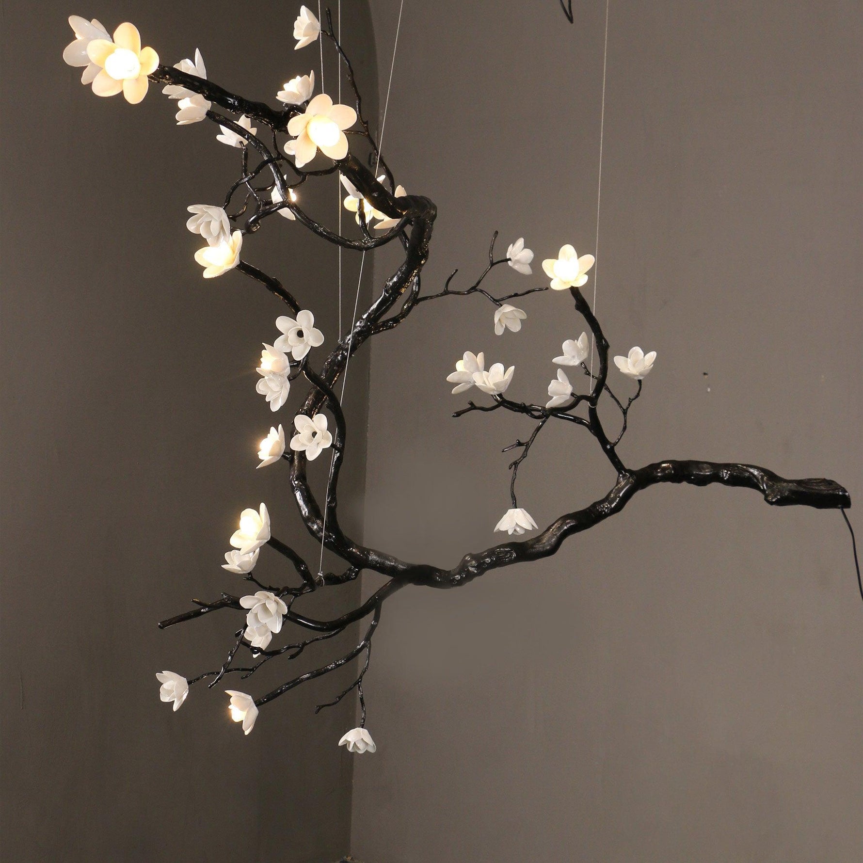 Aurora Chandelier Branch Floral Organic - Lamp Outdoor