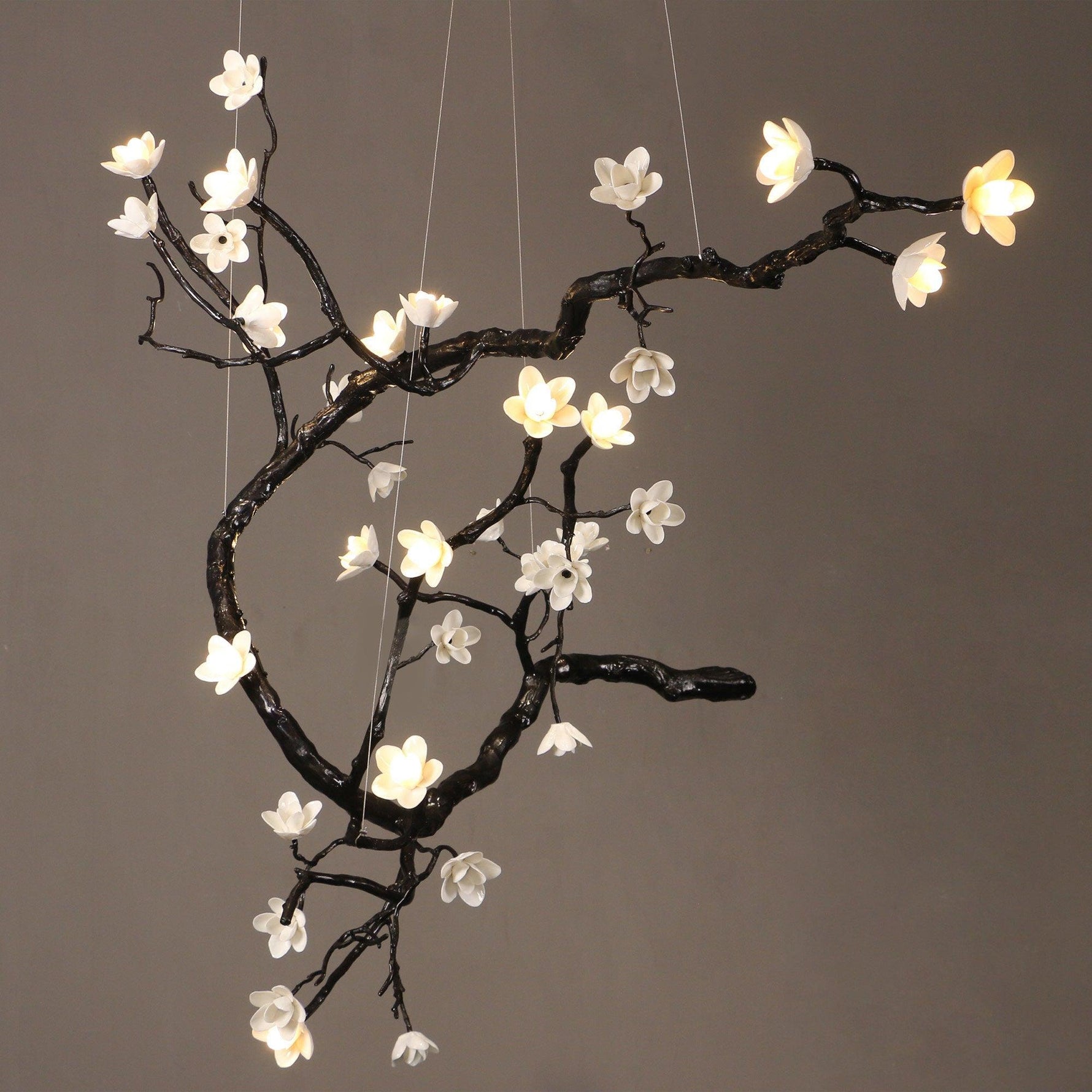 Aurora Chandelier Branch Floral Organic - Lamp Outdoor