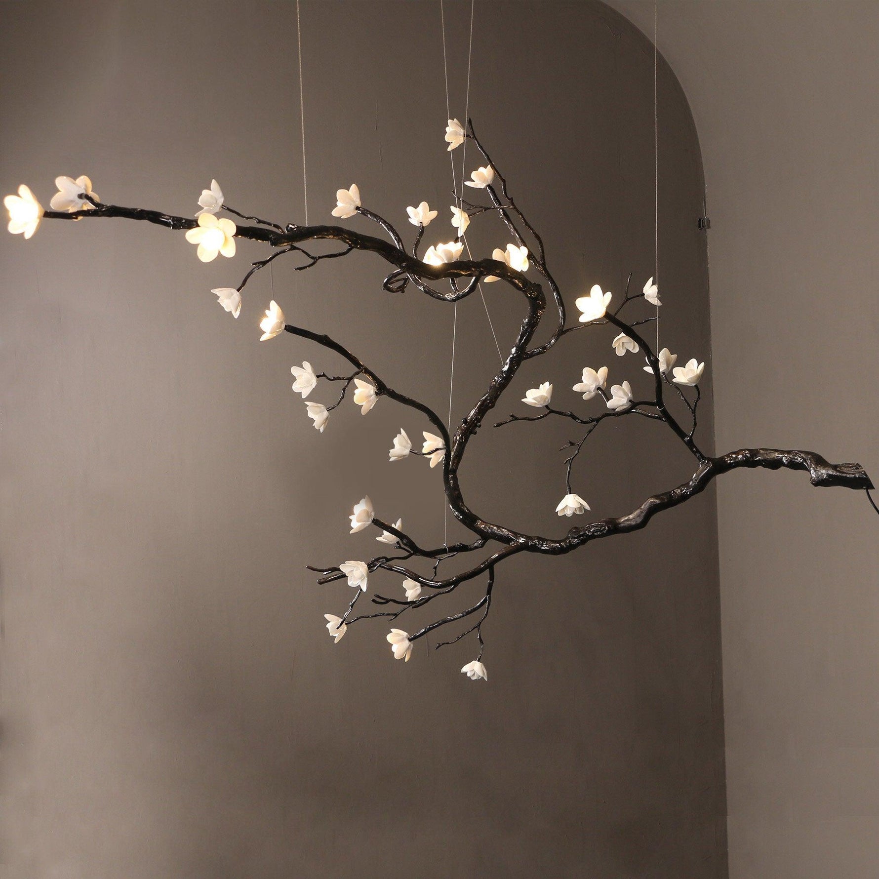 Aurora Chandelier Branch Floral Organic - Lamp Outdoor