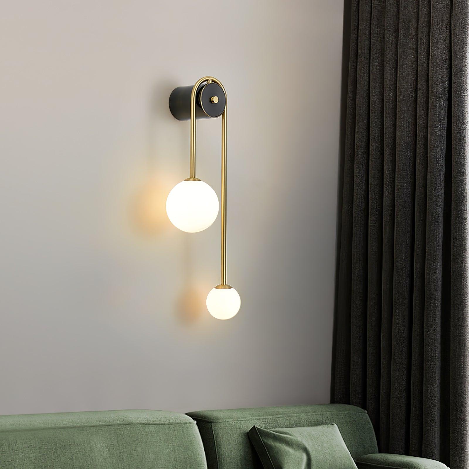 Brass Arc Wall Light - Lamp Outdoor