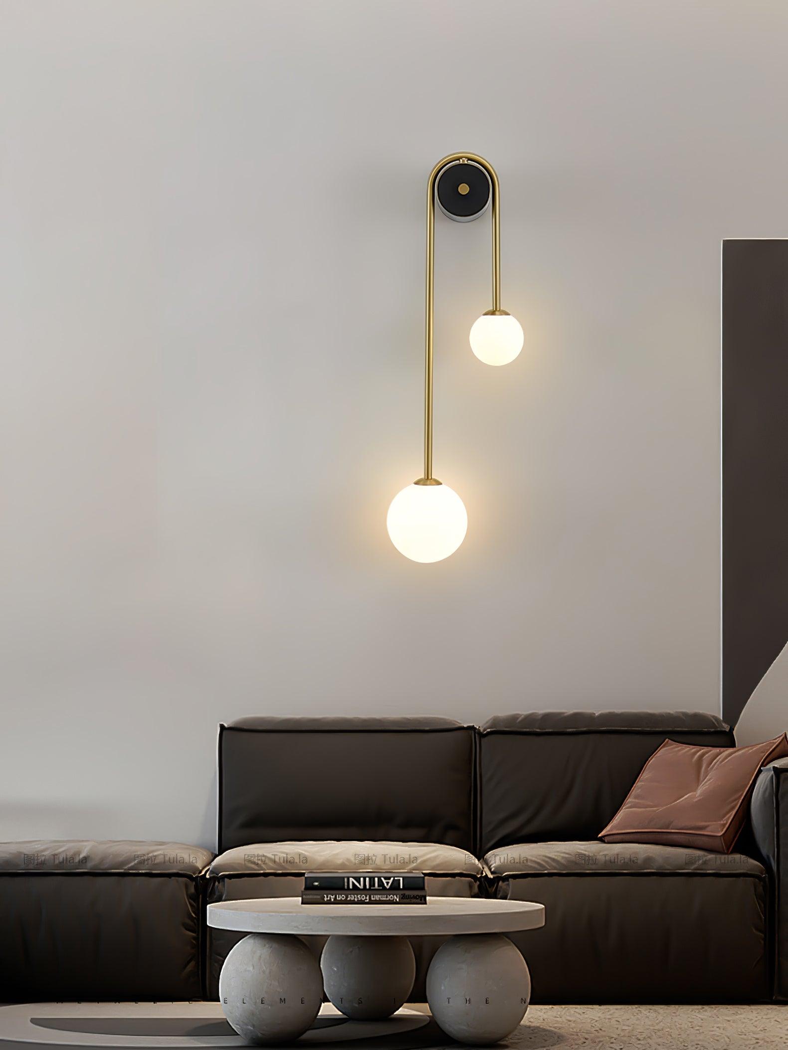Brass Arc Wall Light - Lamp Outdoor
