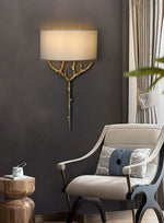 Ceryndir Antler Brass Wall Sconce - Lamp Outdoor