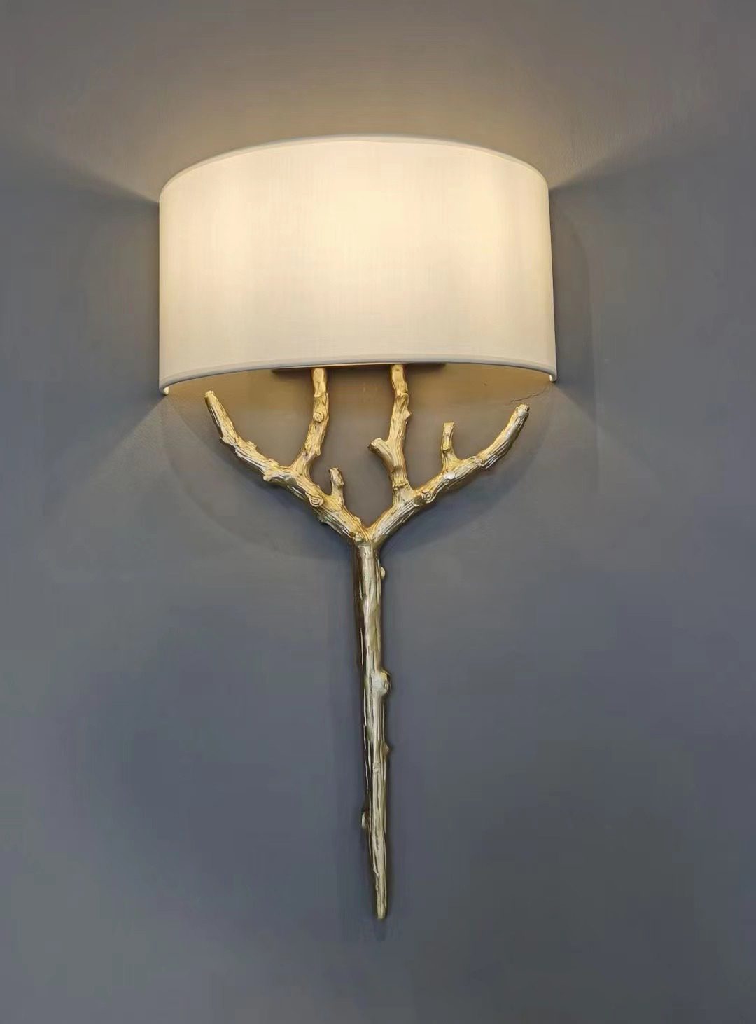 Ceryndir Antler Brass Wall Sconce - Lamp Outdoor
