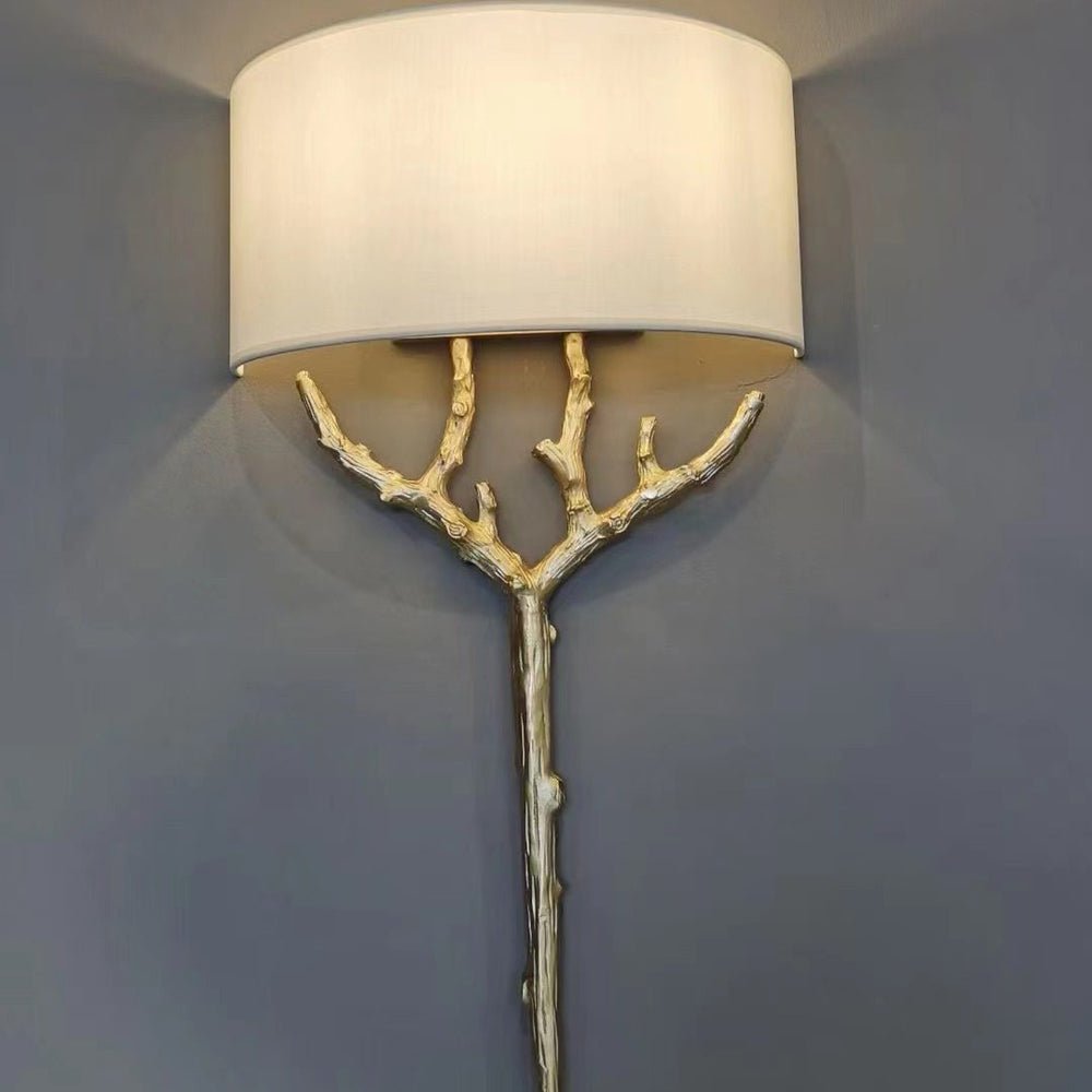 Ceryndir Antler Brass Wall Sconce - Lamp Outdoor