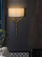 Ceryndir Antler Brass Wall Sconce - Lamp Outdoor
