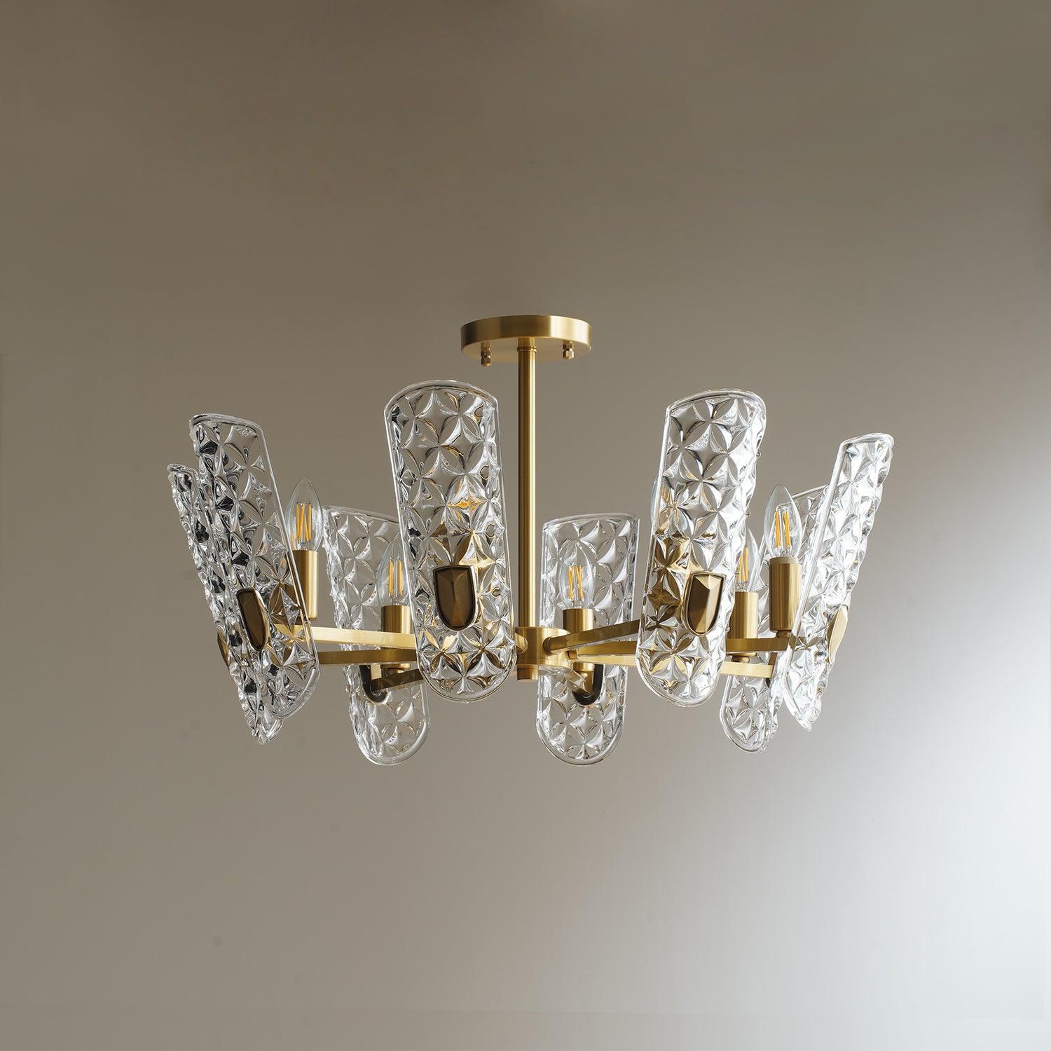 Brass Central Chandelier - Lamp Outdoor