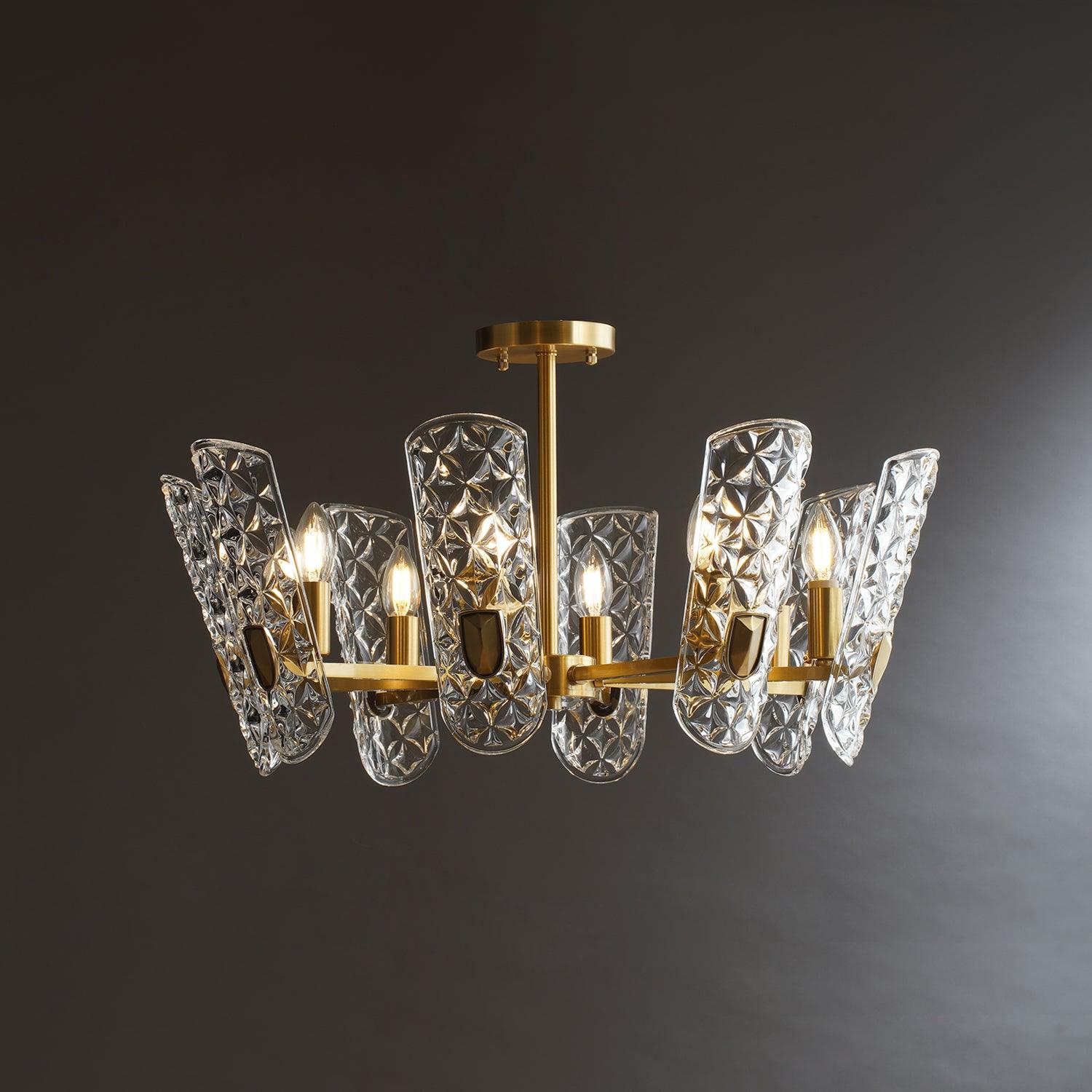 Brass Central Chandelier - Lamp Outdoor