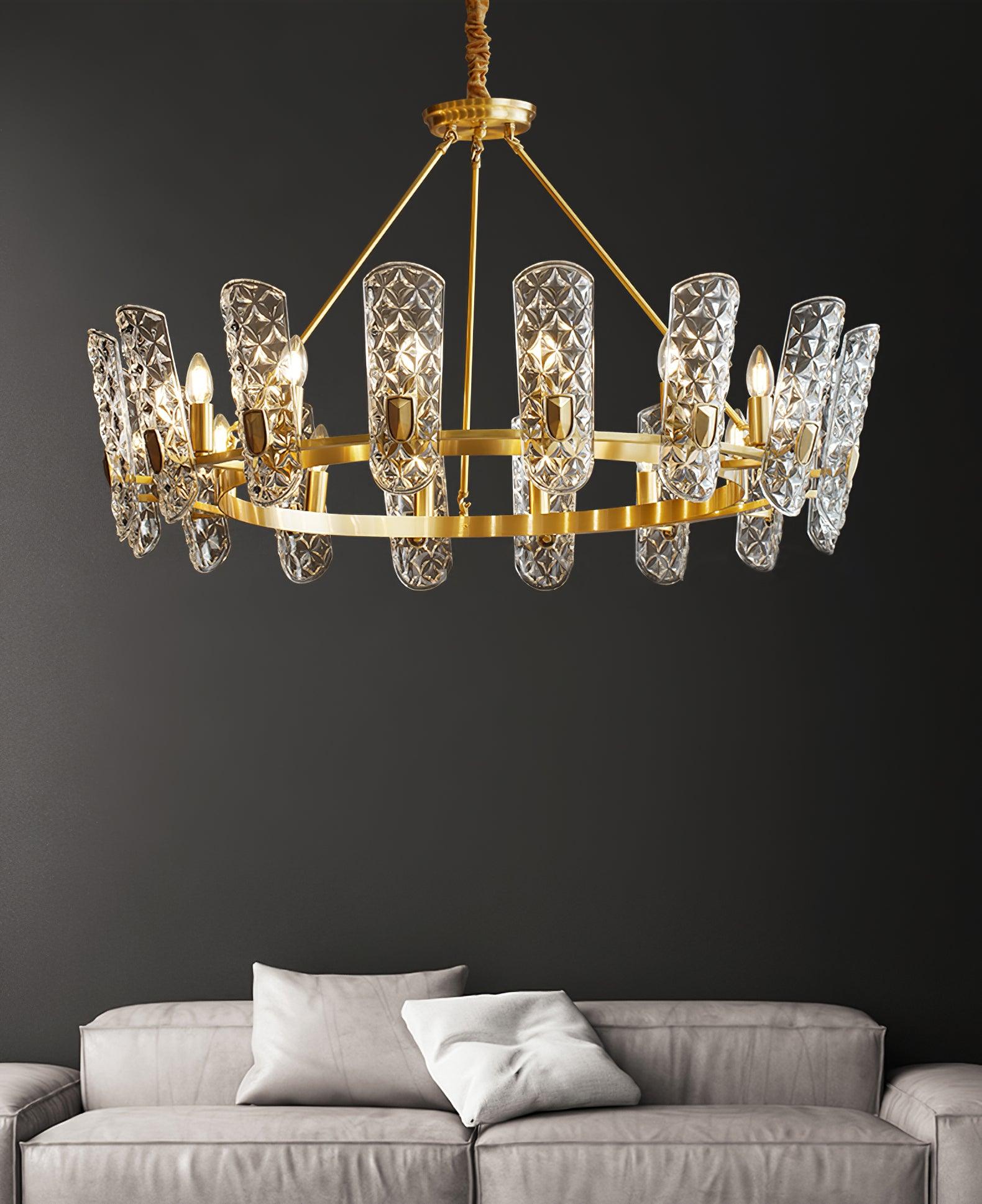 Brass Central Chandelier - Lamp Outdoor