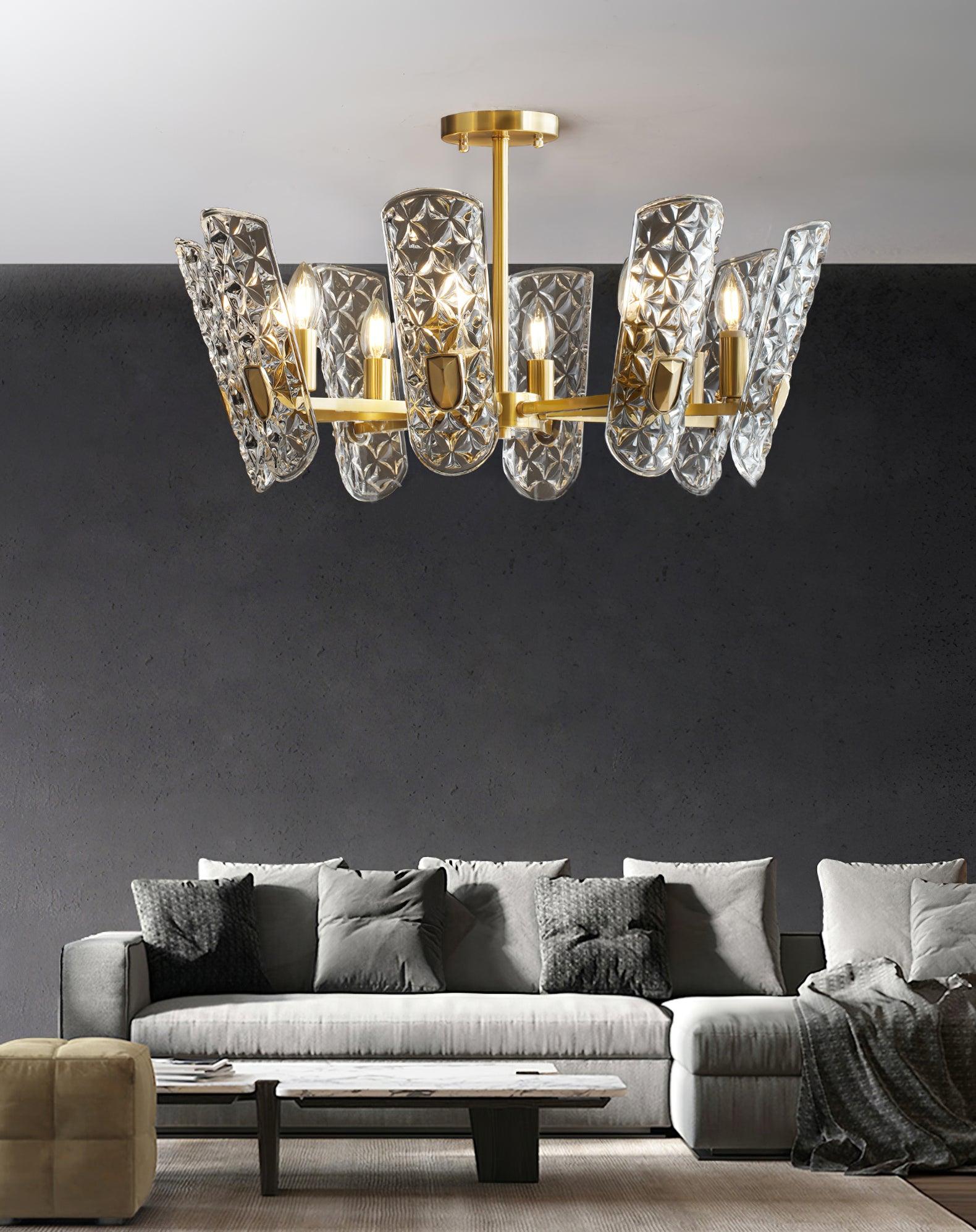 Brass Central Chandelier - Lamp Outdoor