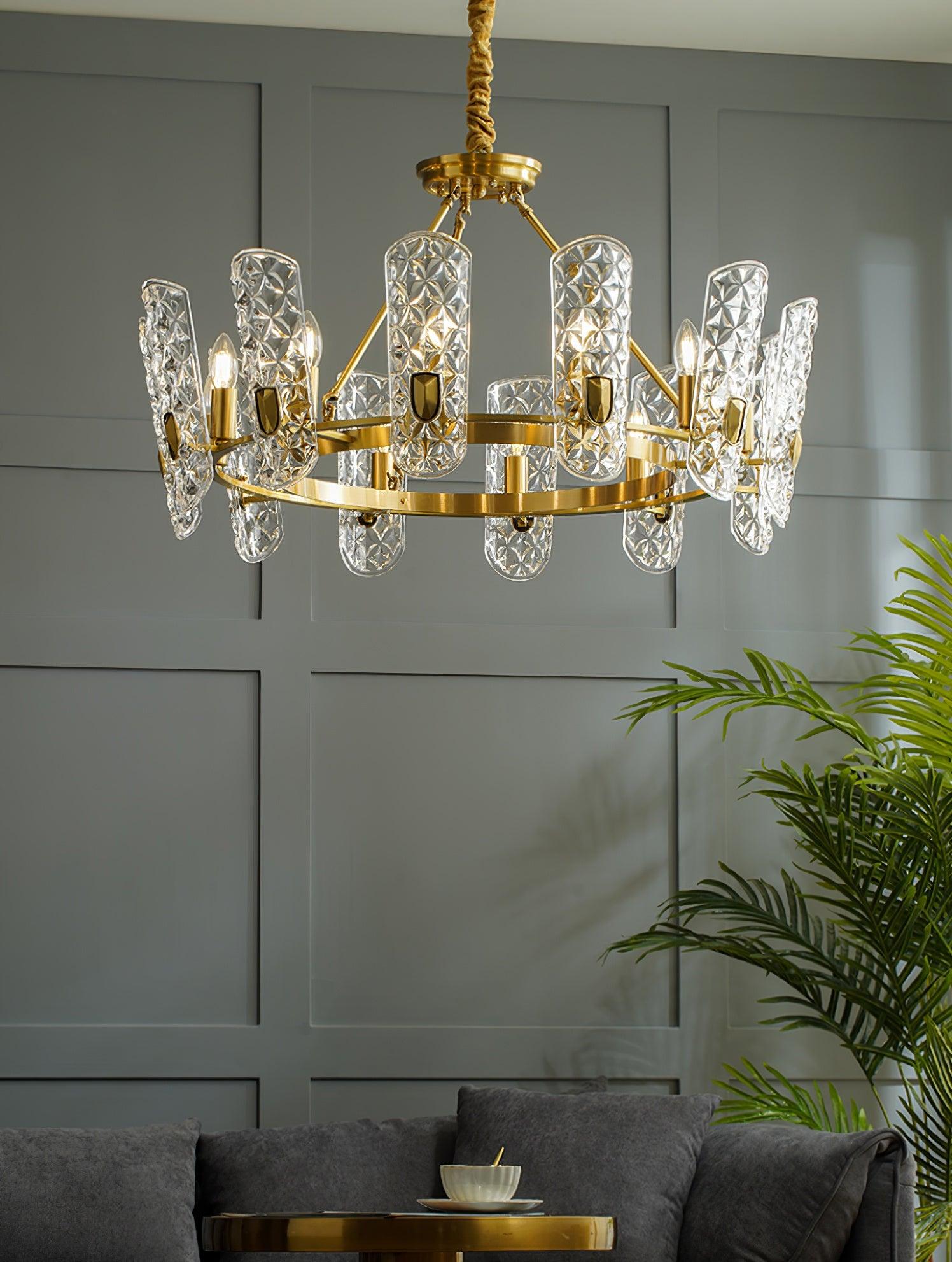 Brass Central Chandelier - Lamp Outdoor