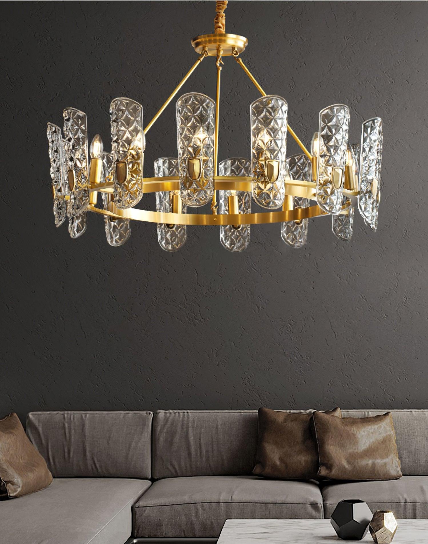 Brass Central Chandelier - Lamp Outdoor