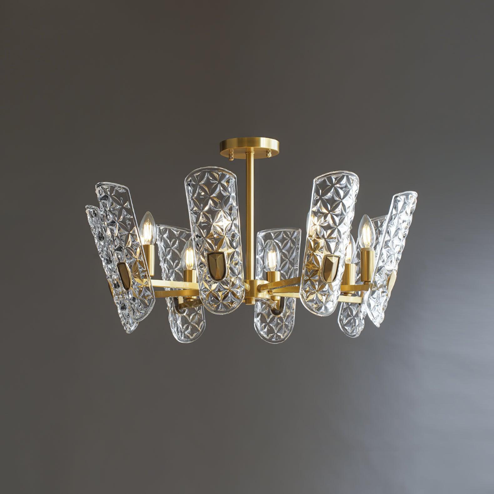 Brass Central Chandelier - Lamp Outdoor