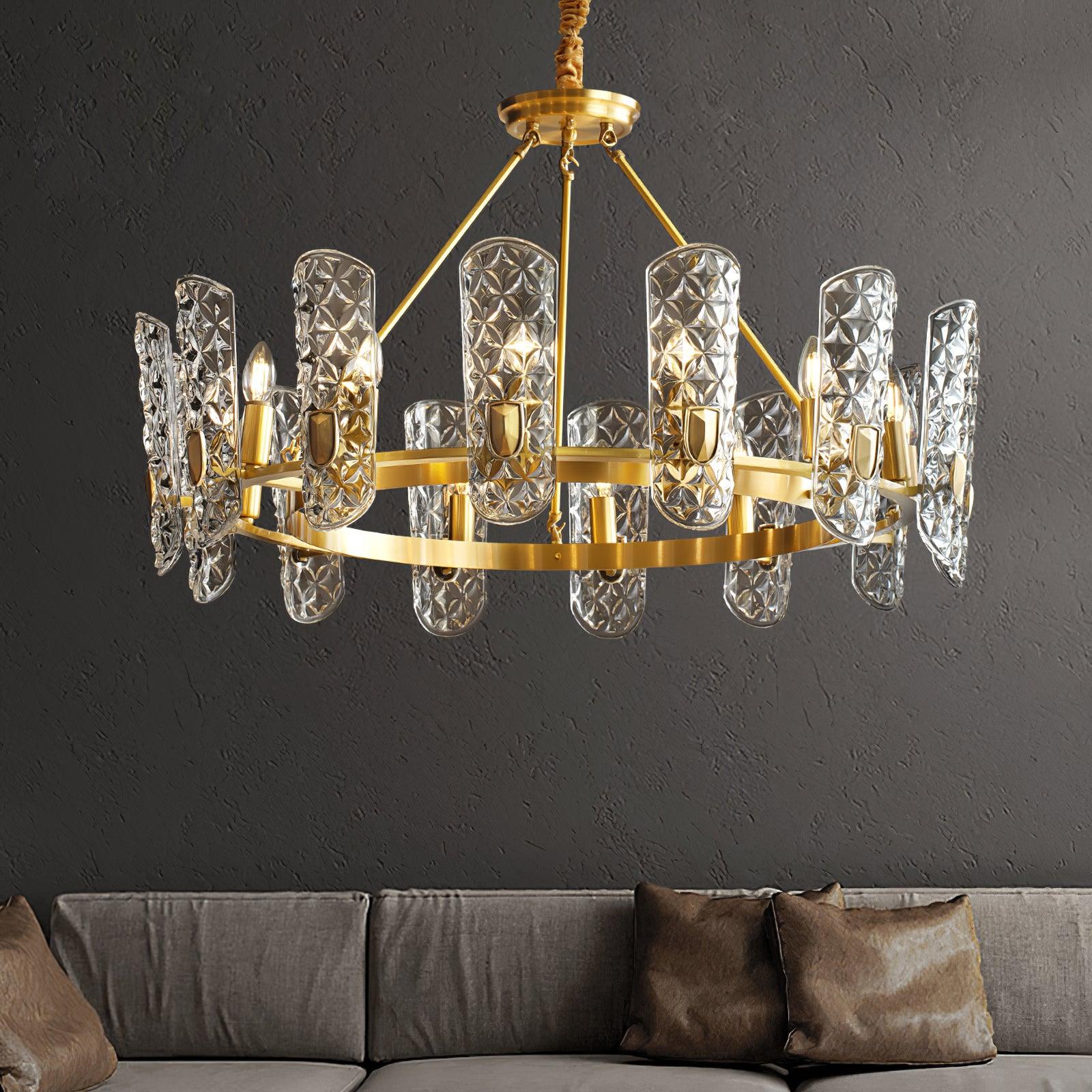 Brass Central Chandelier - Lamp Outdoor
