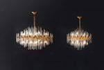 Solara Chandelier Antique Brass Starburst - Letslighting