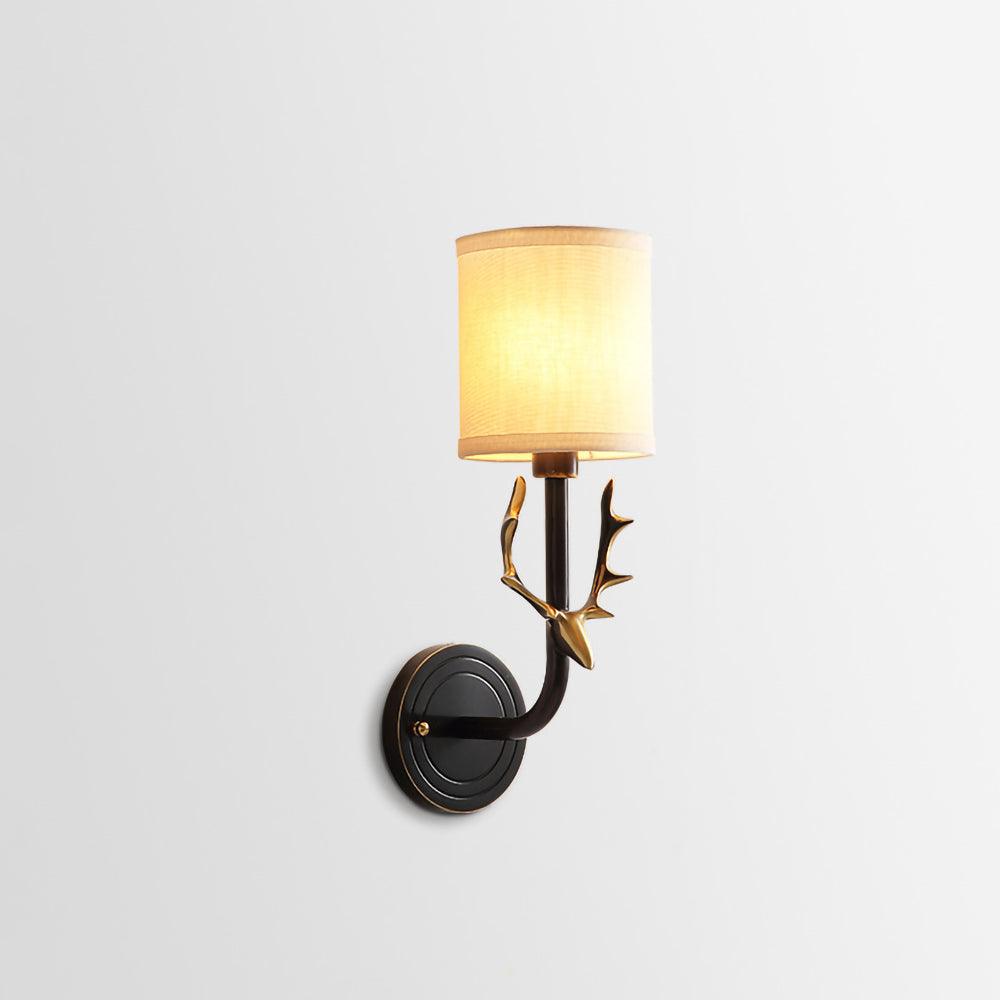Brass Deer Head Wall Light - Lamp Outdoor