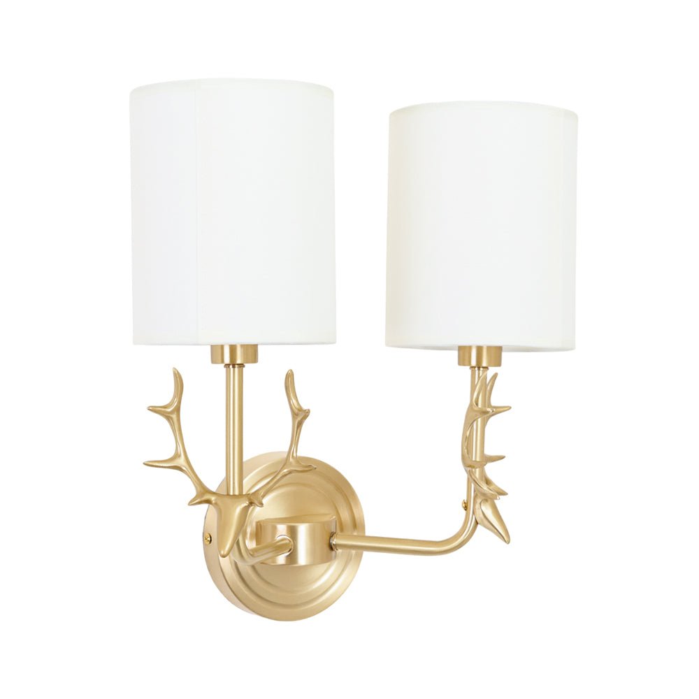 Brass Deer Head Wall Light - Lamp Outdoor