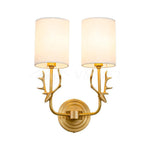 Brass Deer Head Wall Light - Lamp Outdoor