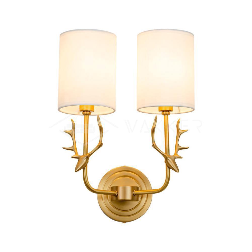 Brass Deer Head Wall Light - Lamp Outdoor