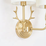 Brass Deer Head Wall Light - Lamp Outdoor