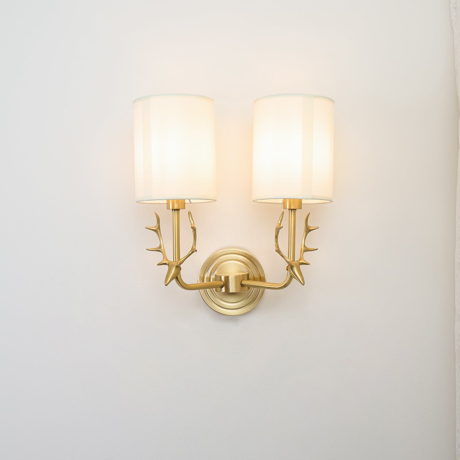 Brass Deer Head Wall Light - Lamp Outdoor