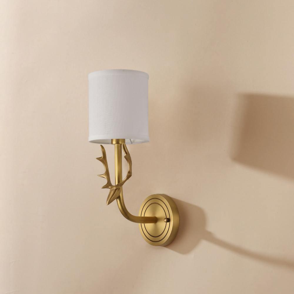 Brass Deer Head Wall Light - Lamp Outdoor