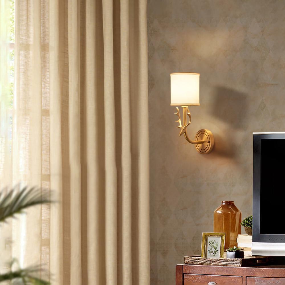 Brass Deer Head Wall Light - Lamp Outdoor