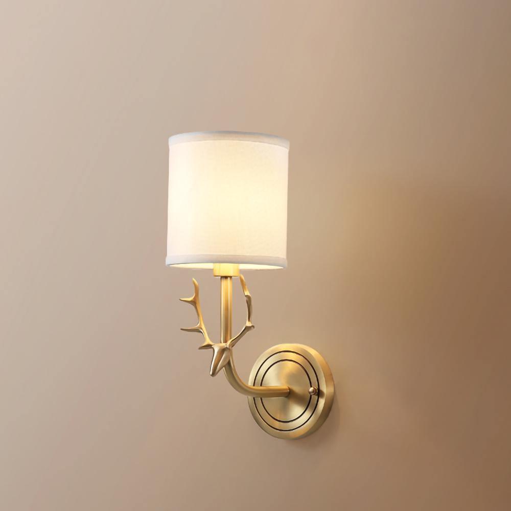 Brass Deer Head Wall Light - Lamp Outdoor
