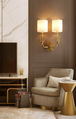 Brass Deer Head Wall Light - Lamp Outdoor