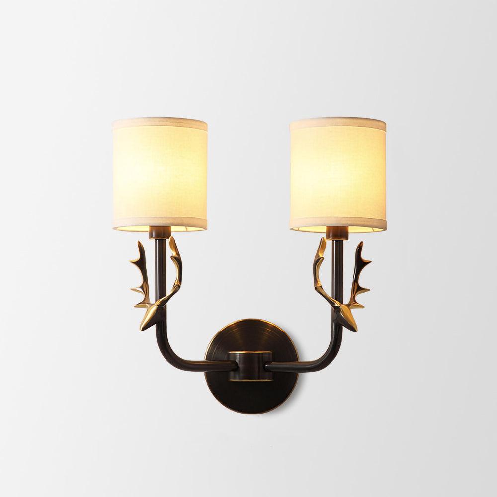 Brass Deer Head Wall Light - Lamp Outdoor