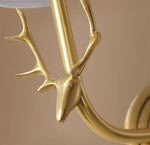 Brass Deer Head Wall Light - Lamp Outdoor