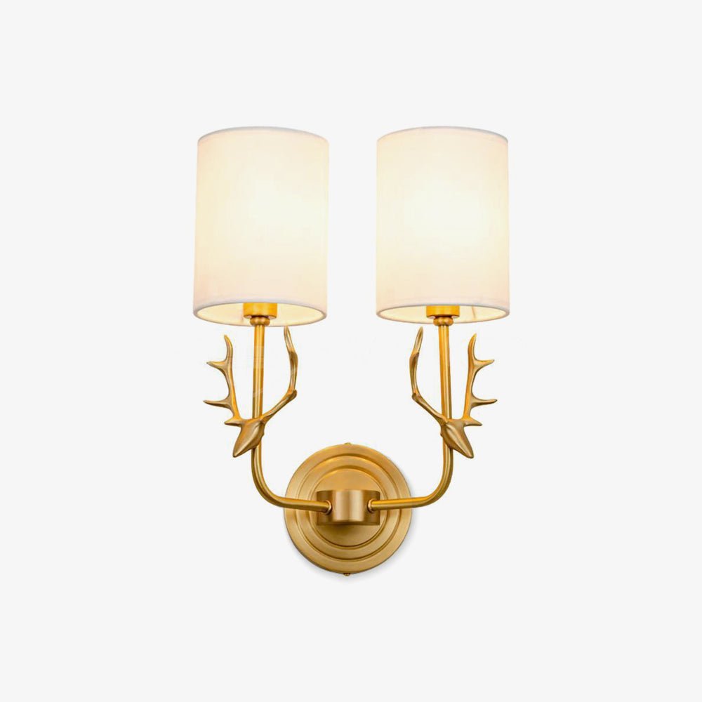Brass Deer Head Wall Light - Lamp Outdoor