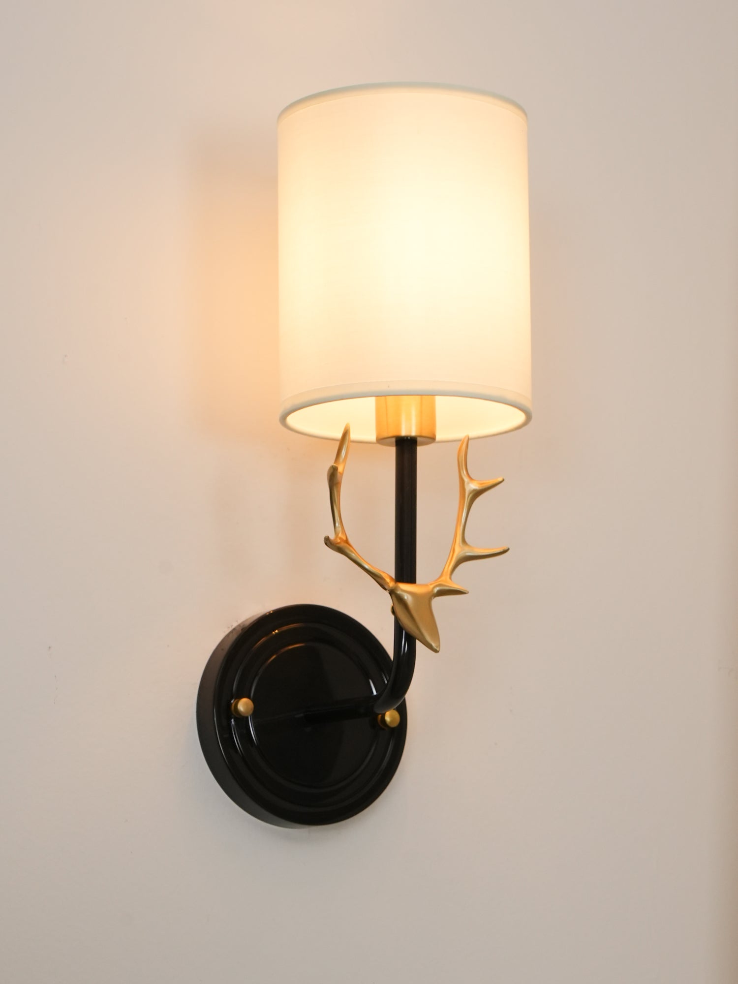 Brass Deer Head Wall Light - Lamp Outdoor