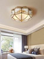 Brass Domed Flush Ceiling Lamp - Lamp Outdoor