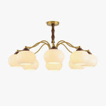 Persimmon Glass Globe Chandelier - Lamp Outdoor