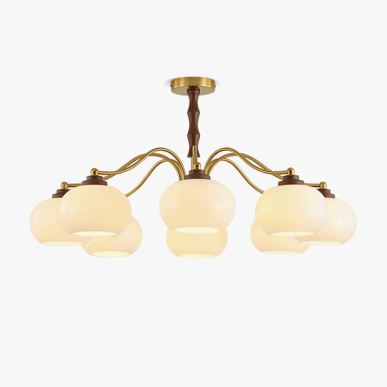 Persimmon Glass Globe Chandelier - Lamp Outdoor