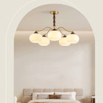 Persimmon Glass Globe Chandelier - Lamp Outdoor