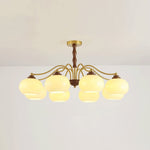 Persimmon Glass Globe Chandelier - Lamp Outdoor