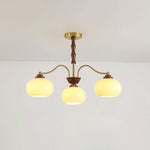 Persimmon Glass Globe Chandelier - Lamp Outdoor