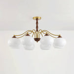 Persimmon Glass Globe Chandelier - Lamp Outdoor