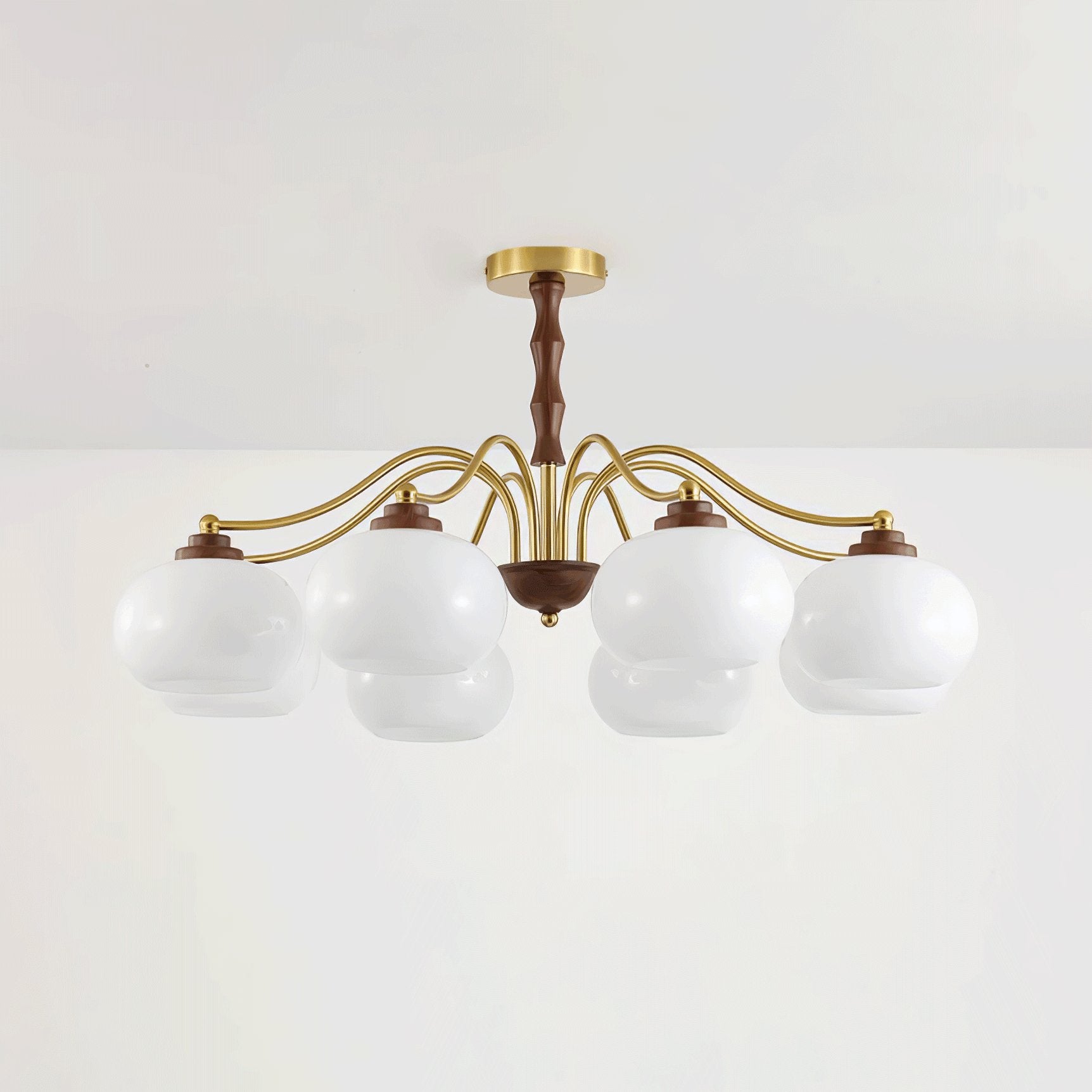 Persimmon Glass Globe Chandelier - Lamp Outdoor