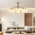 Persimmon Glass Globe Chandelier - Lamp Outdoor
