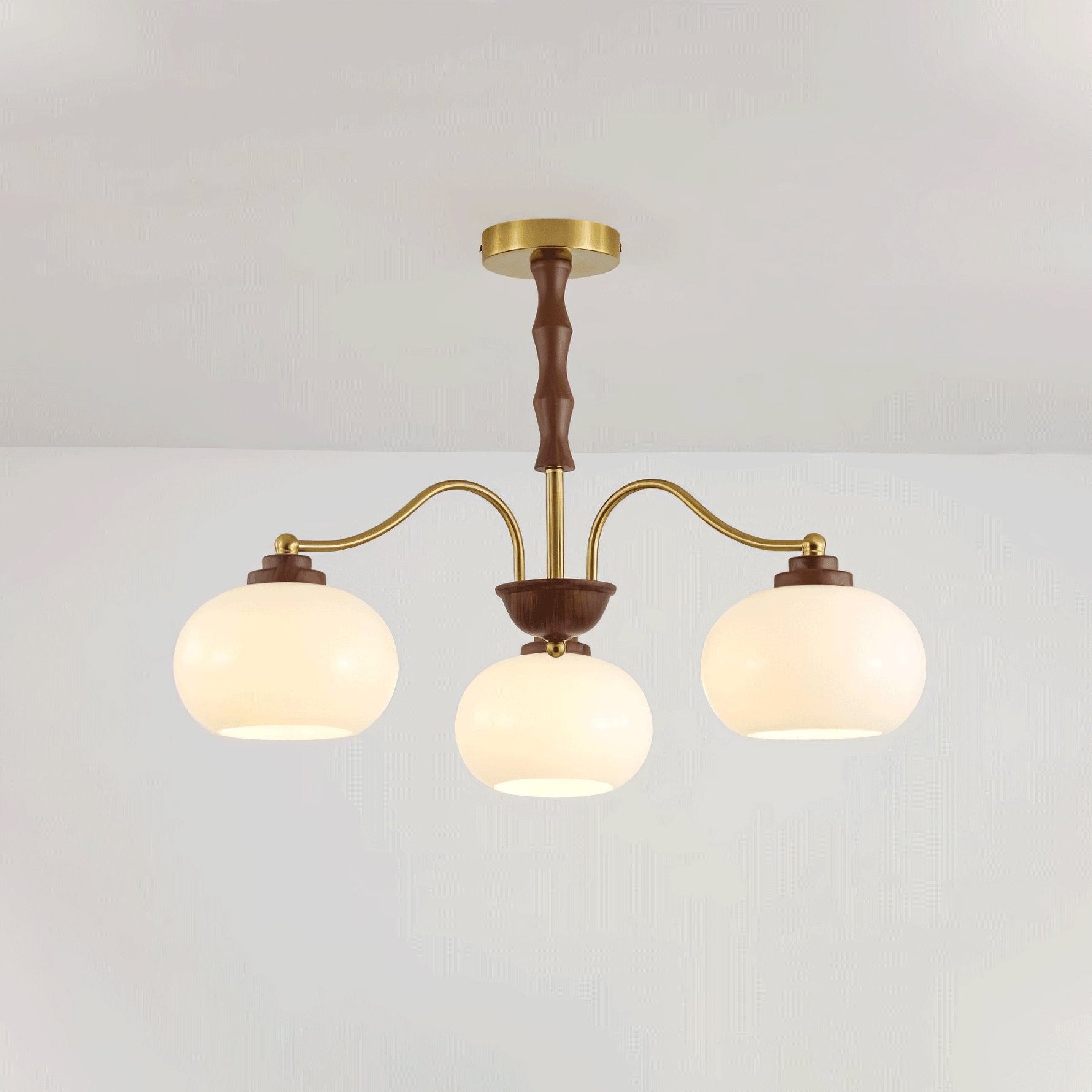 Persimmon Glass Globe Chandelier - Lamp Outdoor