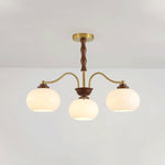Persimmon Glass Globe Chandelier - Lamp Outdoor