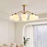 Persimmon Glass Globe Chandelier - Lamp Outdoor