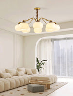 Persimmon Glass Globe Chandelier - Lamp Outdoor
