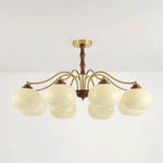 Persimmon Glass Globe Chandelier - Lamp Outdoor